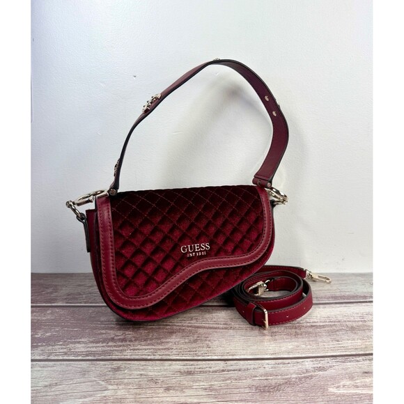 NWOT Guess G Dream Convertible Shoulder Crossbody Bag Merlot - Picture 1 of 17